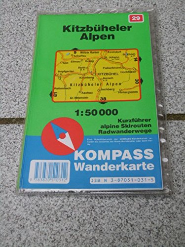 Kitzbüheler Alpen: Mit Kurzführer, Radwegen und alpinen Skirouten. 1:50000 (KOMPASS Wanderkarte)